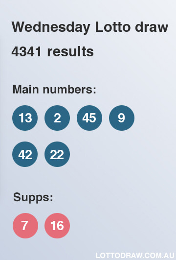 Wednesday Lotto Draw 4341 Results Wed 22 Nov 2023